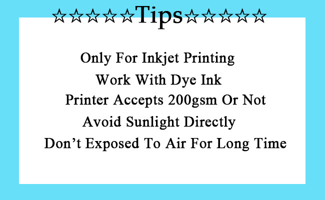 100% Wood Pulp One Side Coated Glossy Inkjet Photo Paper