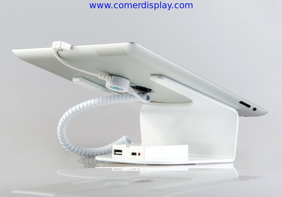 COMER More functional tablet pc computer desktop support 7 to 10 inch rotating tablet stand with alarm