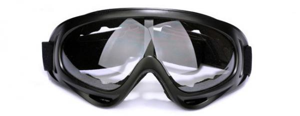 ABS Plastic Frame Motorcycle Helmet Accessories , PC Lens X400 Atv Helmet Goggles