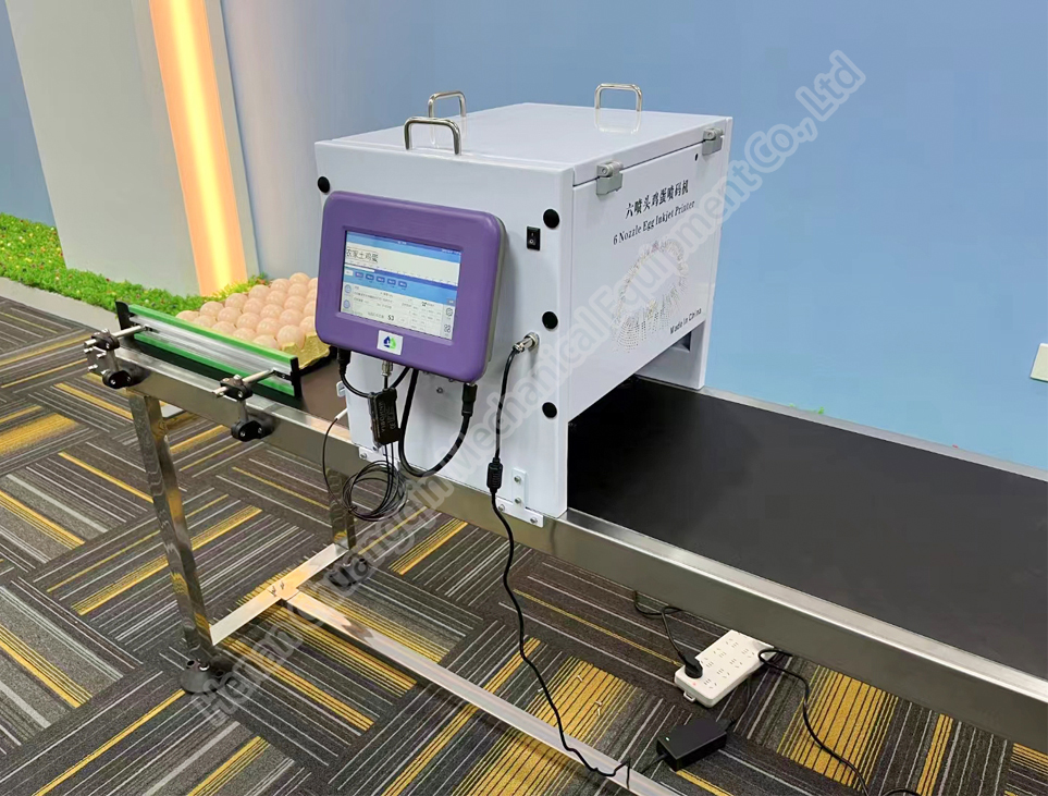Automatic Egg Coding Machine Inject Printing Machine Small For Eggs Expiry Date Printing Machine
