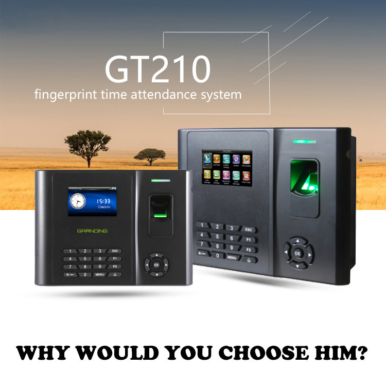 Li Battery Biometric Fingerprint Access Control System Fingerprint Time Attendance Machine