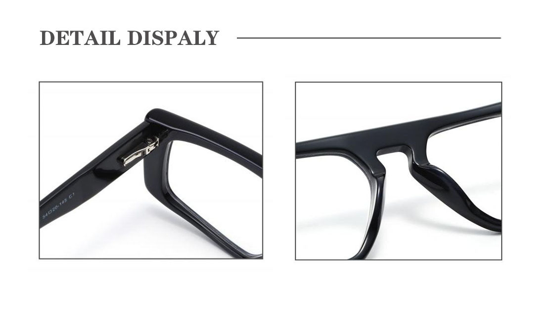 Women Mens Acetate Frame Glasses Optical 54-20-145 Hypoallergenic