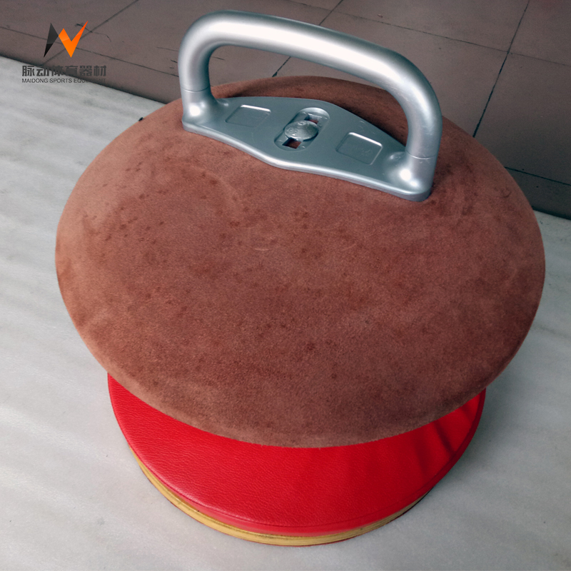 Durable Leather Handle Pommel Horse Gymnastics Trainer Equipment for Outdoor Fitness