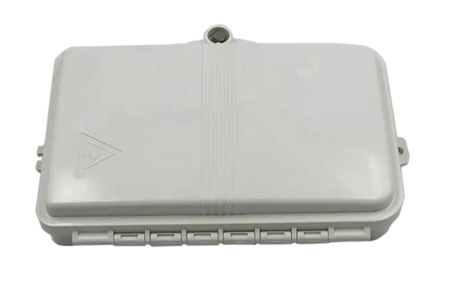 4Port Fiber Optic Terminal Box SC Simplex SM Cables White Waterproof IP-66