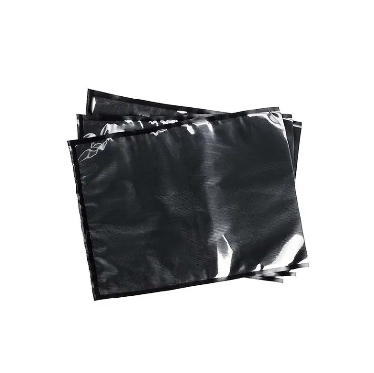 Factory Price Clear And Black Embossed Plastic Individual Vacuum Sealer Bag For Food