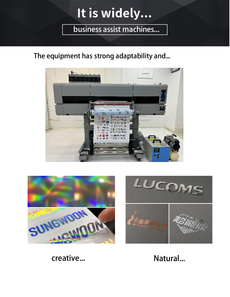 CMYKWWWW Ink Color 130 KG UV Printer Advertising Branding Machines with High Capacity