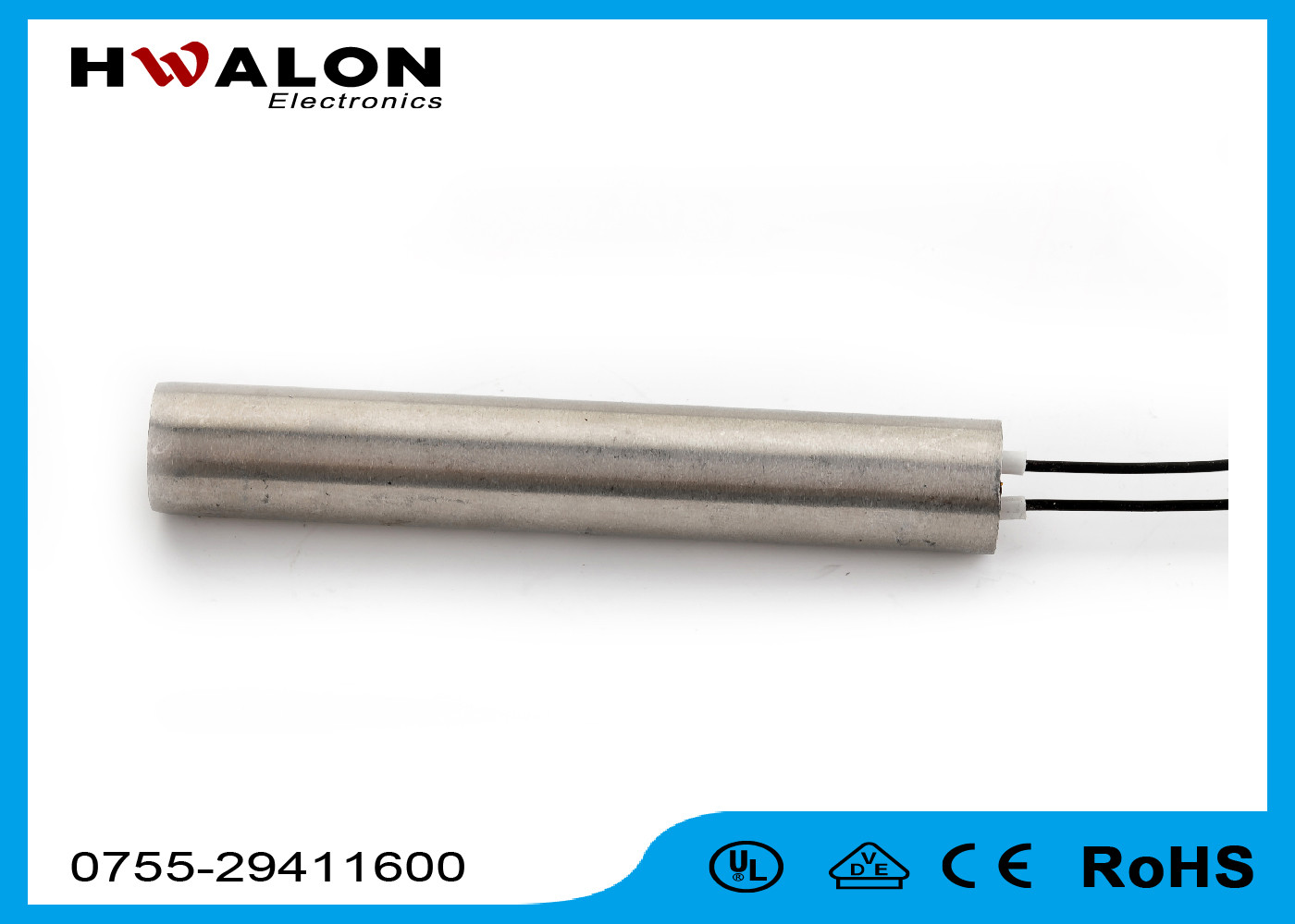 20W ~ 800W Ceramic PTC Water Heater Aluminum Tube Material RoHS Approved