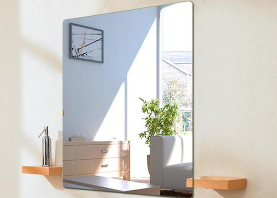 5mm Copper Free Large Silver Wall Mirror Easy Installation For Home Furniture