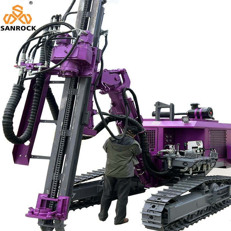 Depth 50m Hydraulic DTH Drilling Machine Rotary Borehole Drilling Rig Mining Machinery