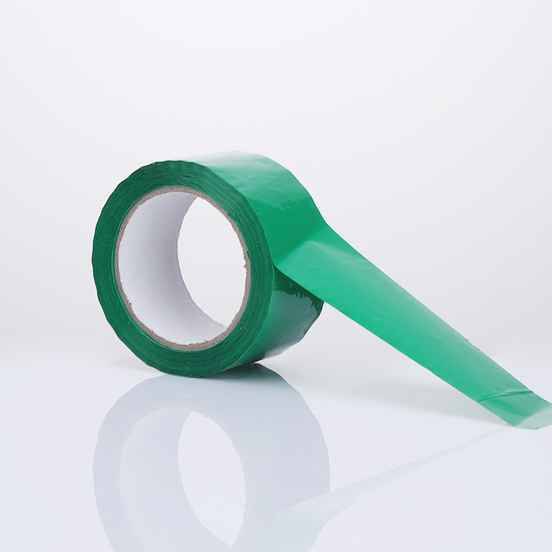 Transparent Green BOPP Adhesive Tape Insulation Tape Green With Logo Printed