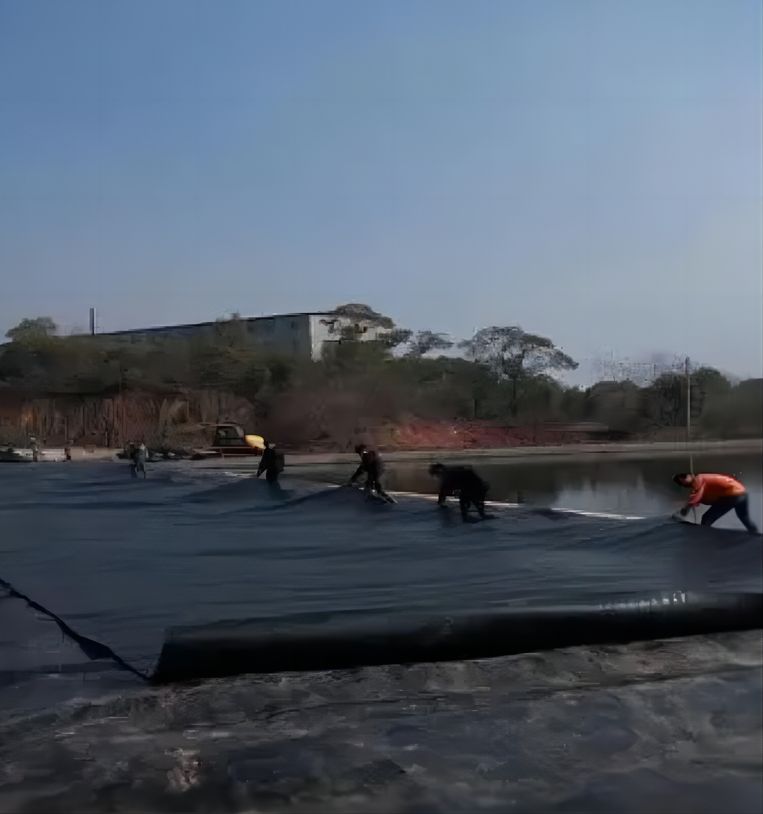 1mm 2mm Geomembrane for Fish Ponds and Landfill Sites Length 50-200m Modern Design