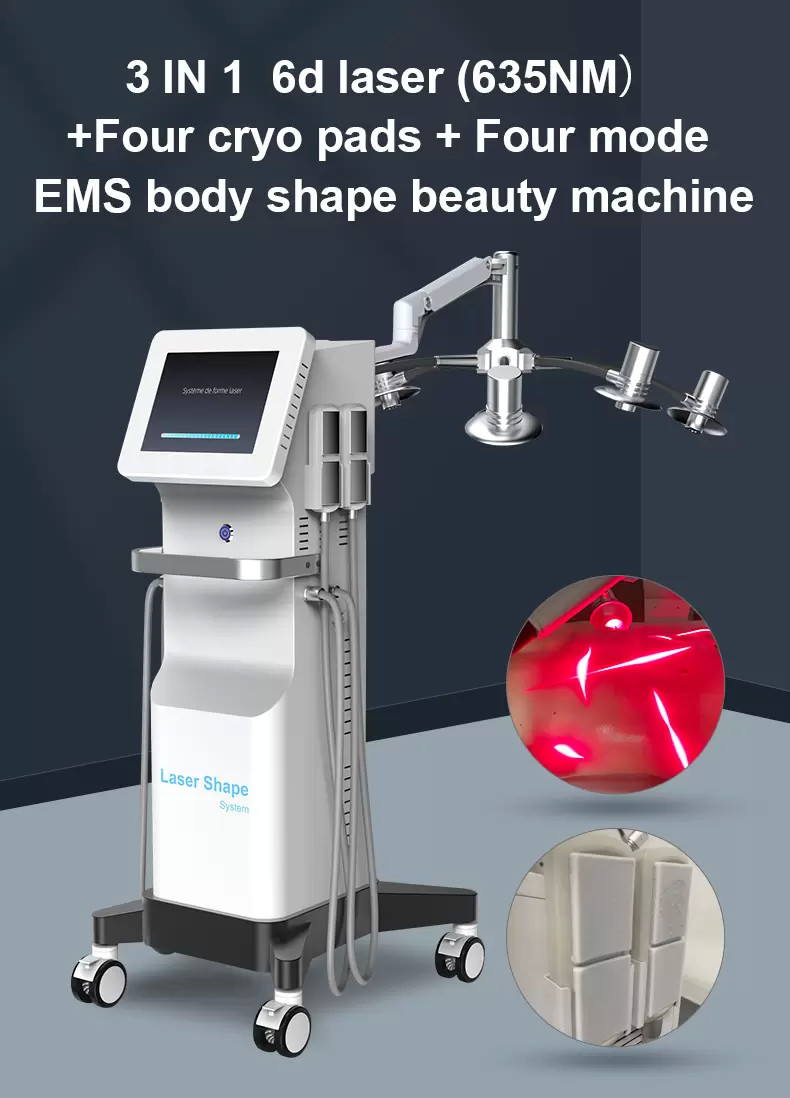 Cryolipolysis Lipolaser Slimming Machine 6D Cellulite Removal Fat Reduction