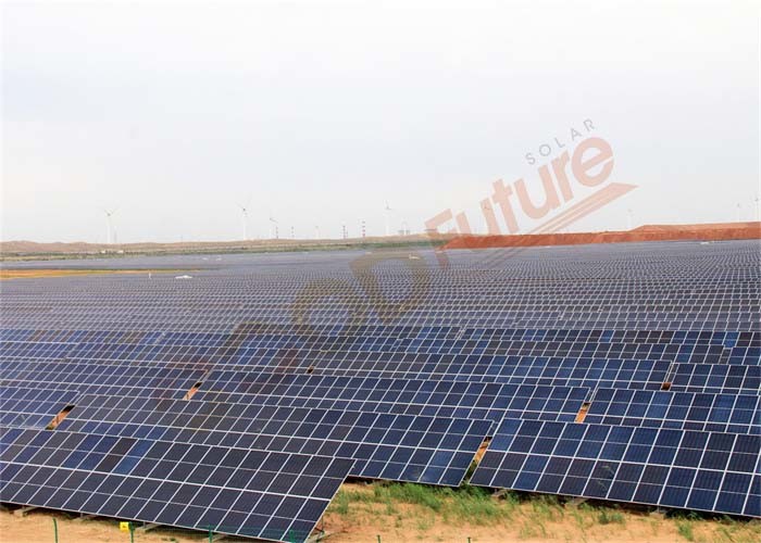 Pre Galvanized One Axis 1500V Slew Drive Solar Tracker Powered By PV Strings