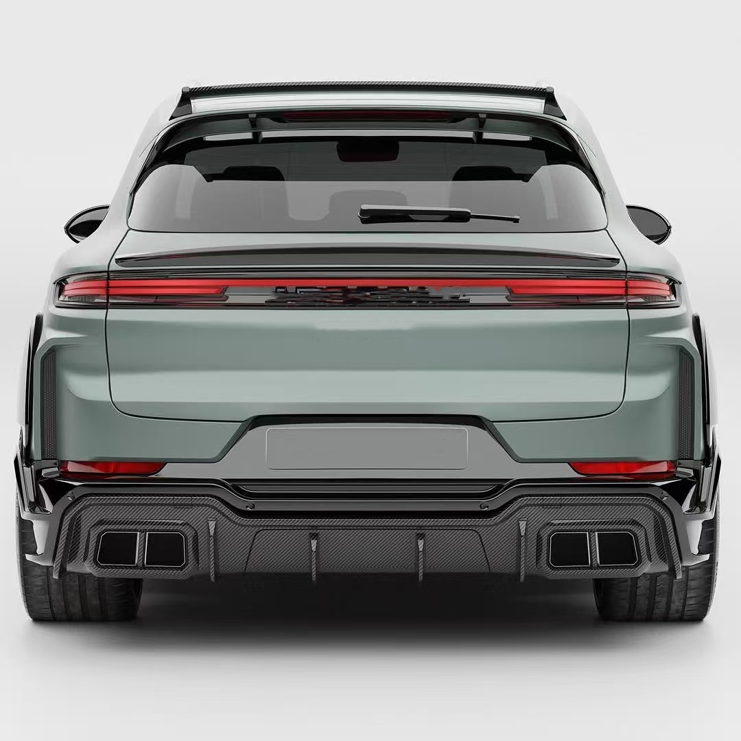 2018 - 2024 Porsche Cayenne Body Kit TH Style Diffuser Spoiler Hood Car Wheel Arch