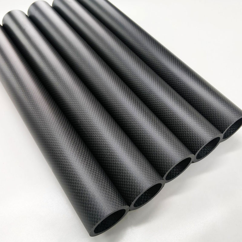 Anti Acid Twill Plain Carbon Fibre Tube Radiation Resistant