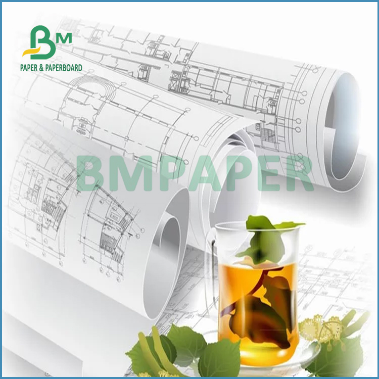 20LB Durable Inject Bond Paper Rolls  For Mechanical Drafting 24" 30" X 100 Ft 