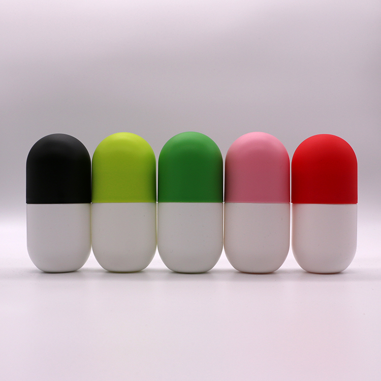 130ml HDPE Capsule Shape Plastic Bottle for Dietary Nutrition Supplement Screen Print