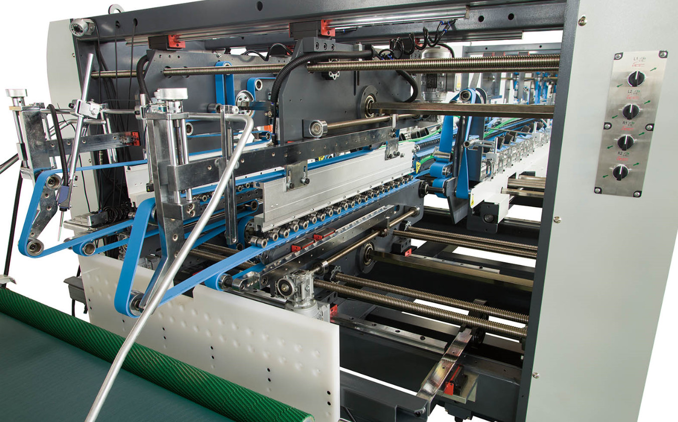 300-800gsm Five Layer Corrugated Carton Folder Gluer Automatic Folder Gluing Machine