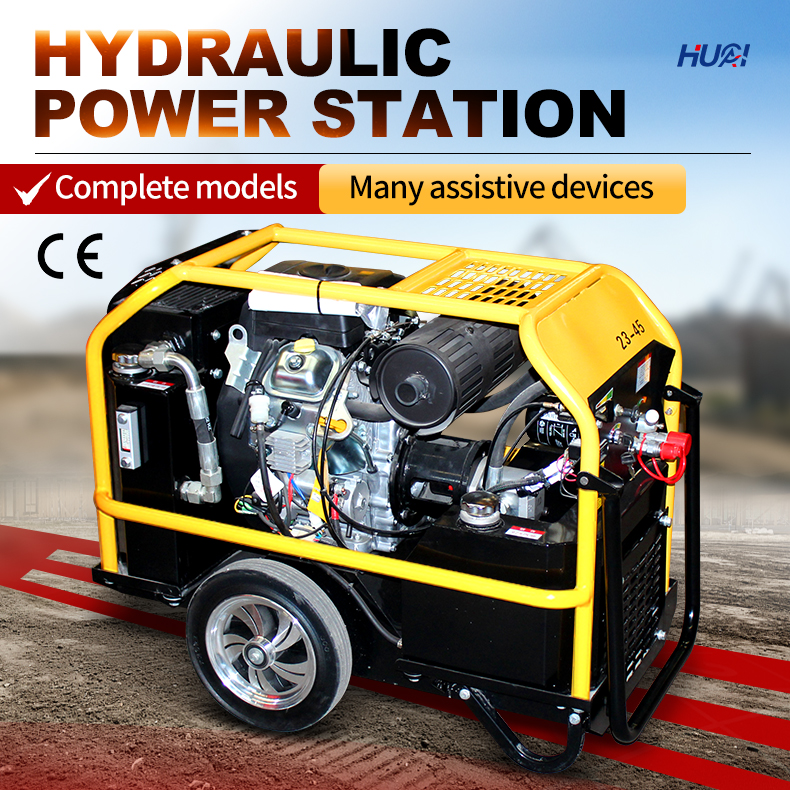 22L Fuel Tank Capacity High Pressure Hydraulic Power Unit Station for Pressing Machine