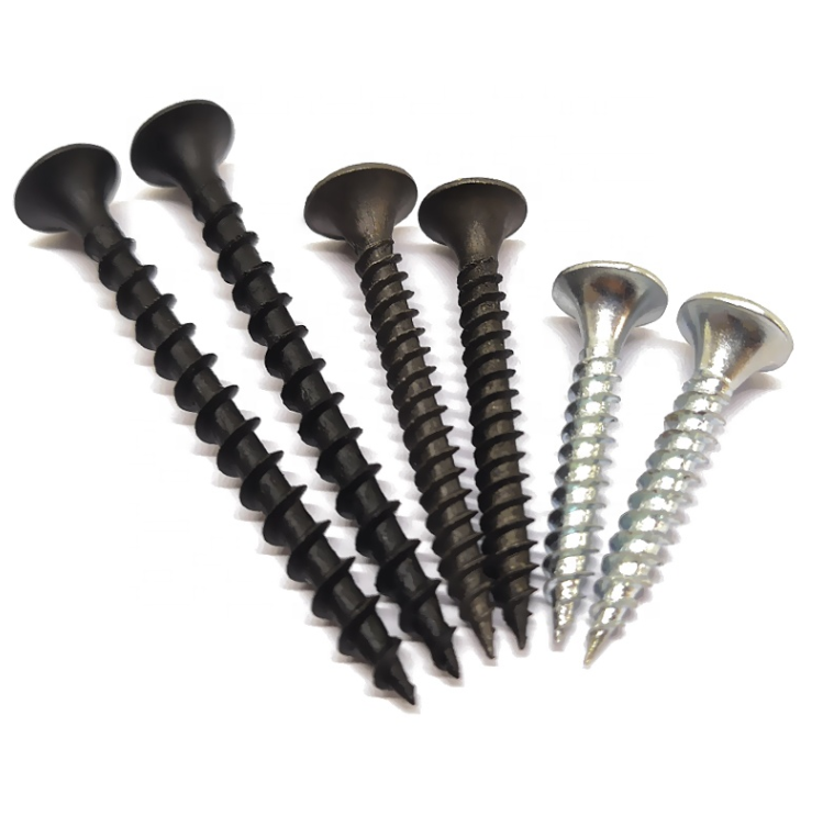 Fine Coarse Thread Gypsum Board Tornillos Drywall Screw Black Phosphate Bugle Head