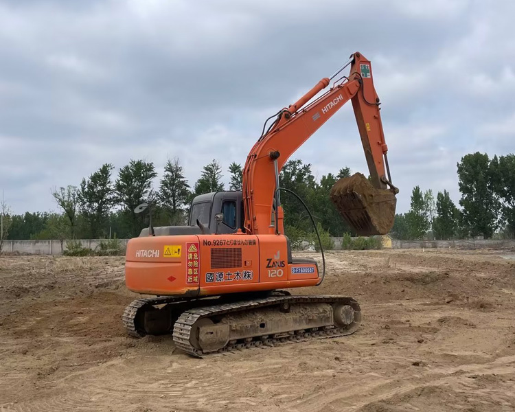 ZX120-6 used Hitachi Excavator With Original Rubber Track Hydraulic Valve