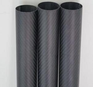 Buy cheap different diameter matte 3K twill weave carbon fiber tube can be OEM product