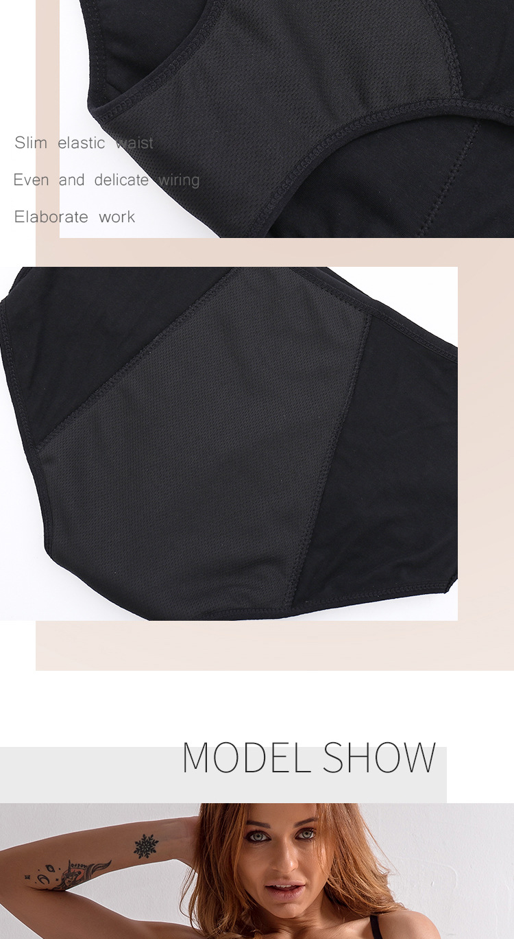 Menstrual High Absorbency Period Underwear 4 Layer Waterproof Period Pants