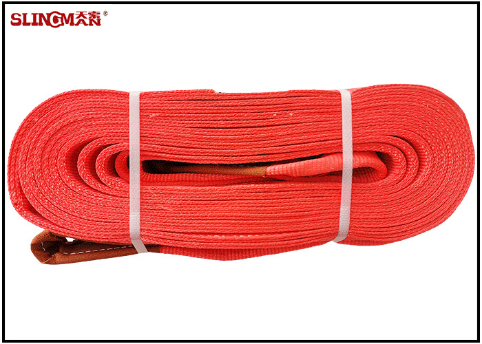 Lifting Hoisting Belt 5t Polyester Flat Webbing Slings / Webbing Strap