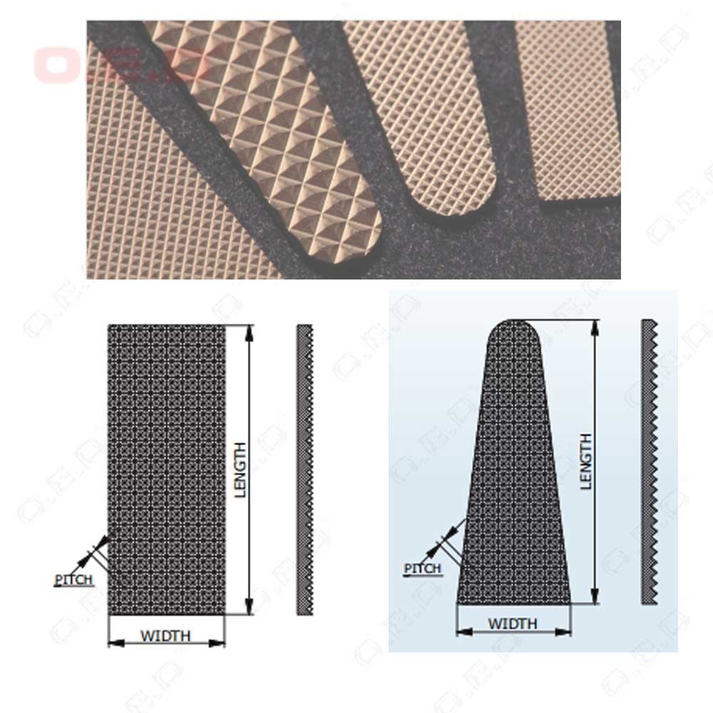 K20 Dental Surgical Operation Serration Plate 100 Pitch Carbide Wear Plates