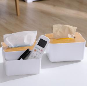 Buy cheap Rectangular Bamboo Wooden Tissue Box Holder Dispenser product