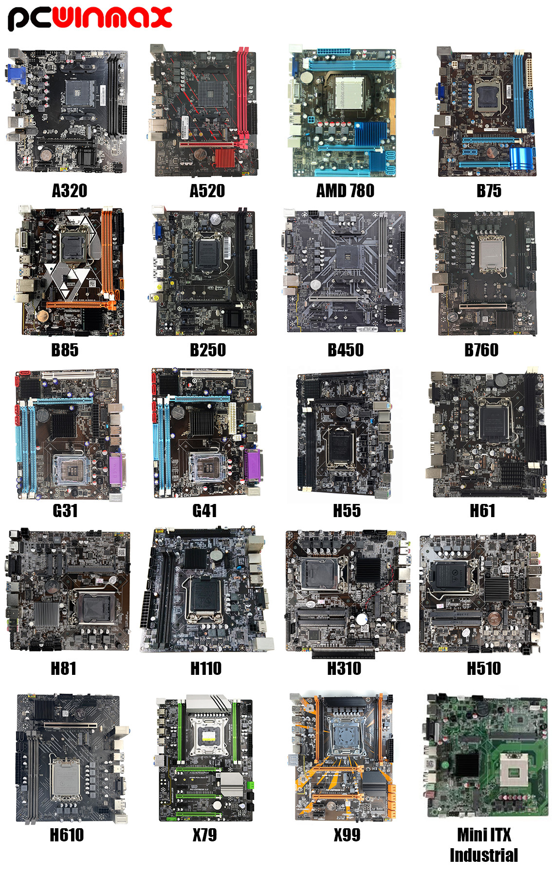 PCWINMAX B85 LGA 1150 Desktop Computer Motherboard 4 X DDR3 1600/1333/1066 MHZ With M.2 Slot