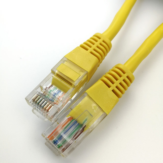 UTP Cat5e Rj45 To RJ45 Network Ethernet Patch Cord Cable Yellow