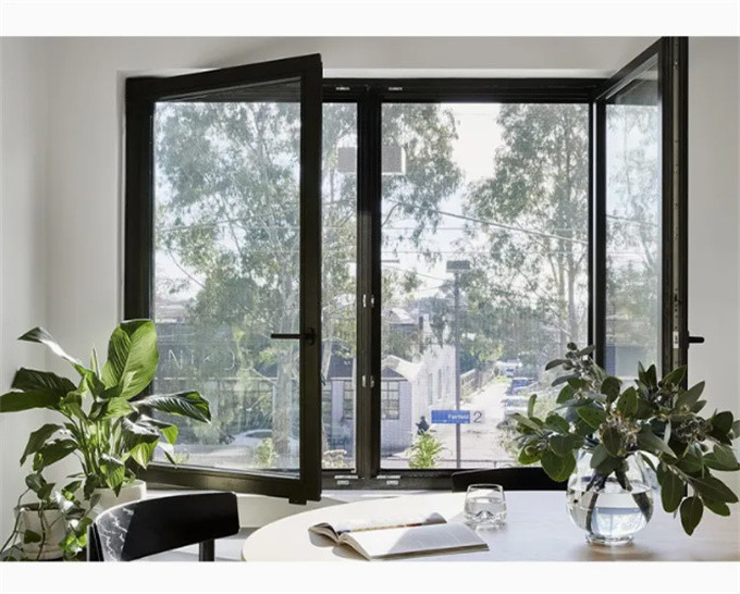 Thermal Break Aluminum Soundproof Windows With Stainless Steel Screen
