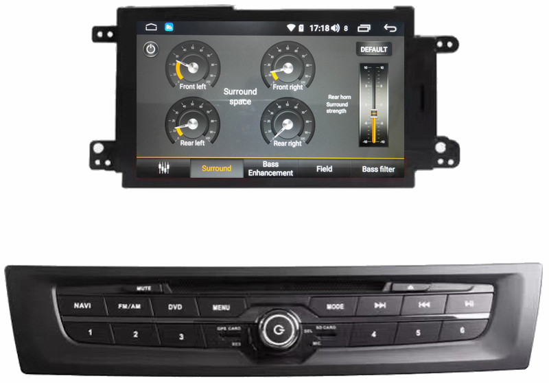 Ouchuangbo car gps nav bluetooth wifi Android 8.1 for MG 6 2015 support USB dual zone 1080P video