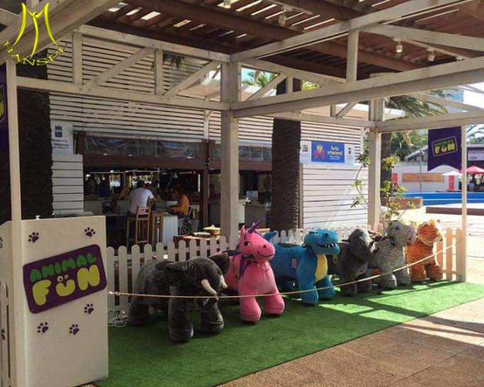 Hansel large size non coin stuffed animal ride electric ride on animal toy for shopping malls