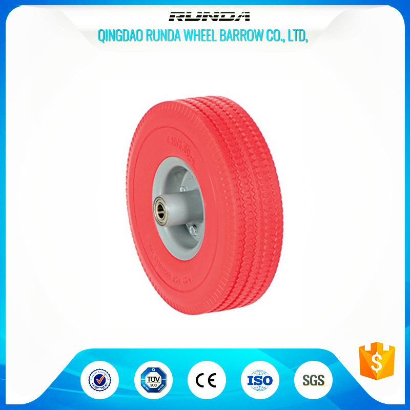 Tubeless Trolley Foam Filled Wheelbarrow Tires 6204 Bearing 16mm Inner Hole