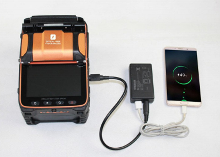 FTTH Fiber Optic Splicing Machine With Built In Visual Fault Locator