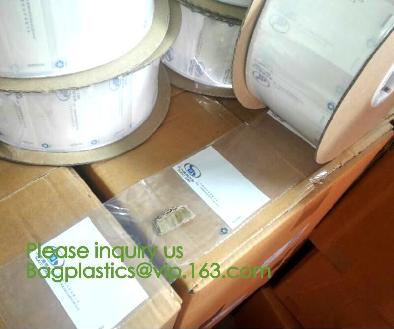 clear LLDPE easy tearing line pre-opened in roll bag,Factory custom LLDPE plastic autobag Preopened polybag on a Roll