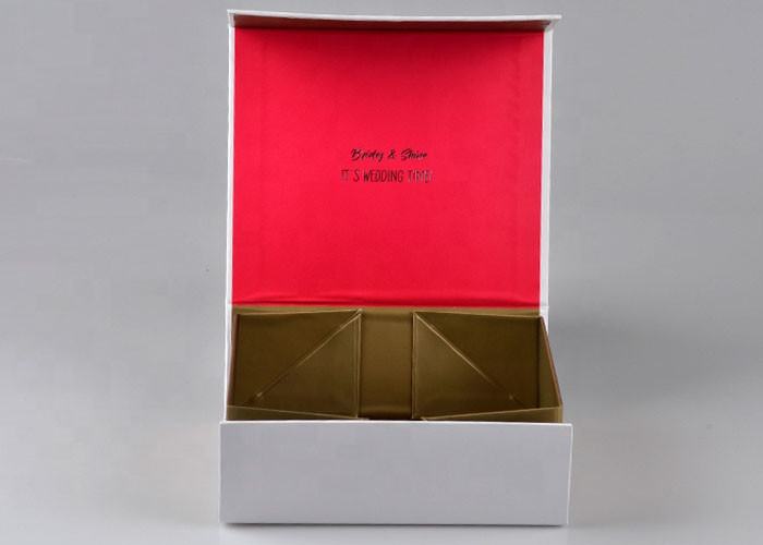 Beautiful Custom Printed Gift Boxes Size 18 X 18 X 7.5cm With Surface Hot Stamping