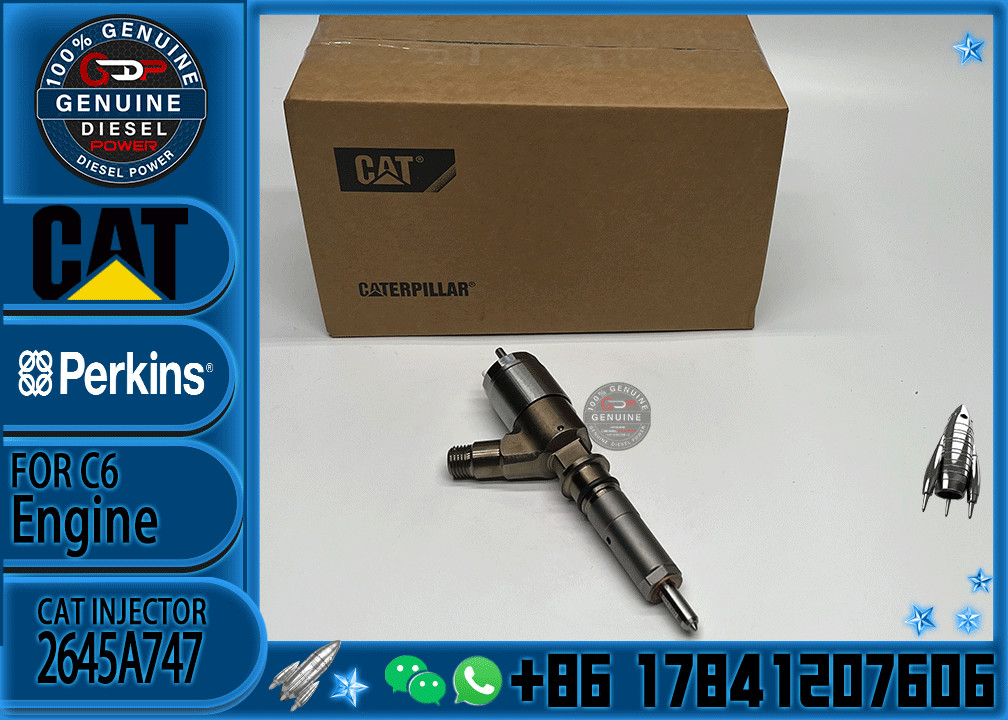 Cat engine parts 320d injector 3200680 320-0680 2645A747 for caterpillar c6.6 injectors