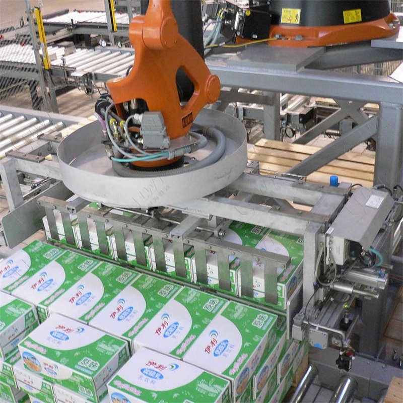Automatic Stacking Palletizer Robot / Bag Palletizer Machine Single Column Armrobot Palletizer