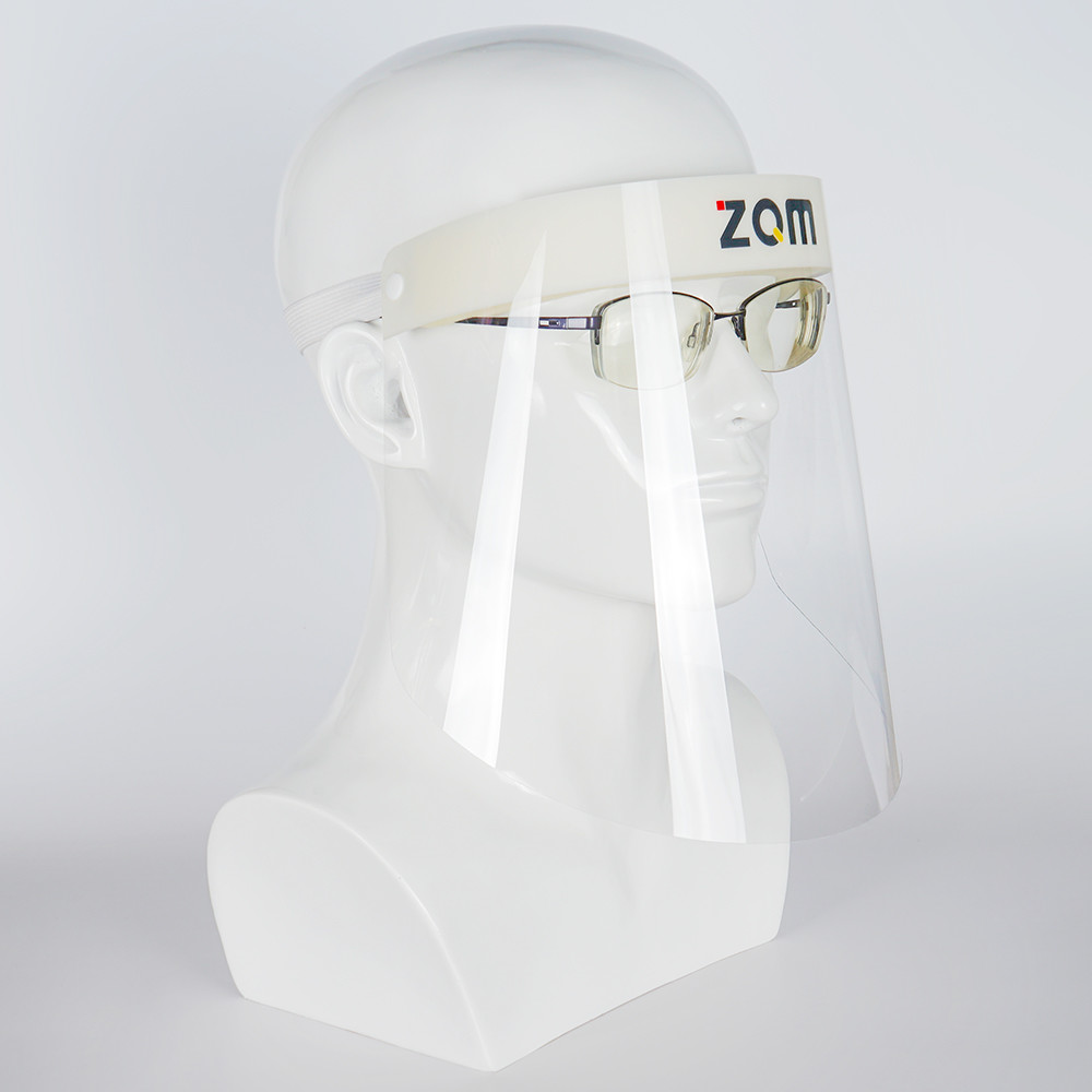High Definition Anti Fog Full Face Plastic Transparent Face Shield / Protective Face Shield Custom Logo