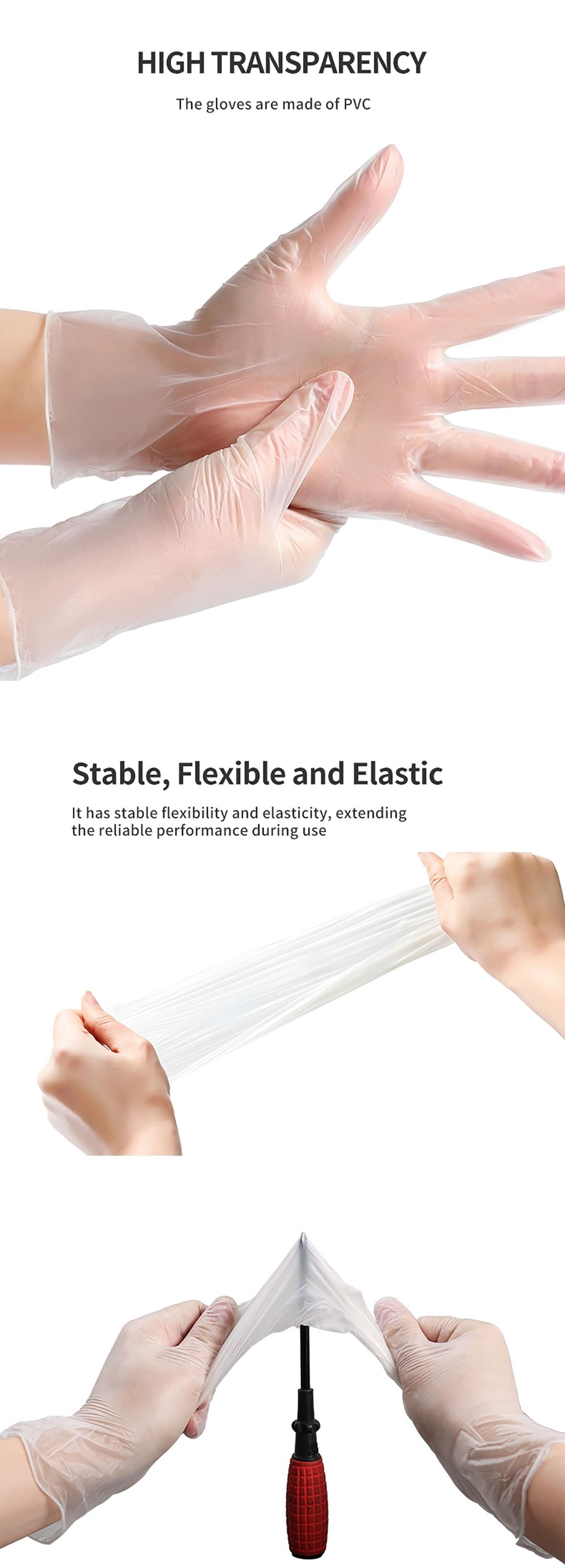 OEM & ODM Xl Vinyl Disposable Gloves