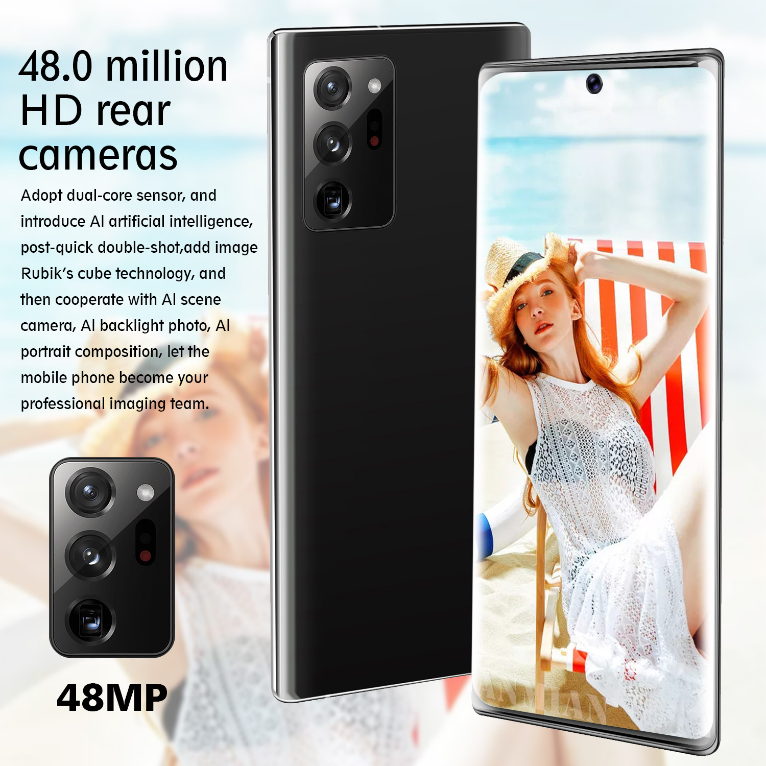 N20U Touch Screen Original Android SmartPhones Note20 Dual Sim Dual Dtandby