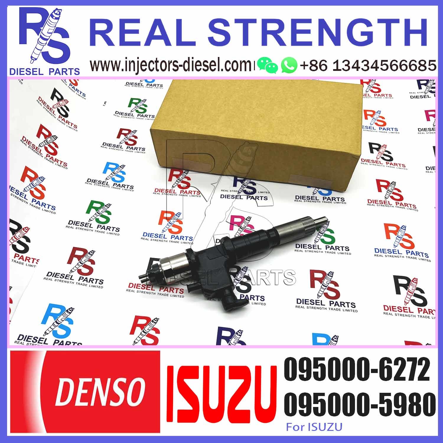 High Quality Common Rail Fuel Injector Assembly 095000-6271 095000-6272 095000-6273 095000-6274 For ISUZU GIGA 6UZ1