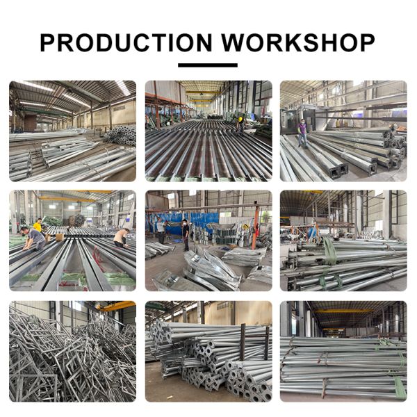 4m 5m 6m 7m 8m 9m 10m 12m Q235 Steel Outdoor Light Pole With Customizable Sizes