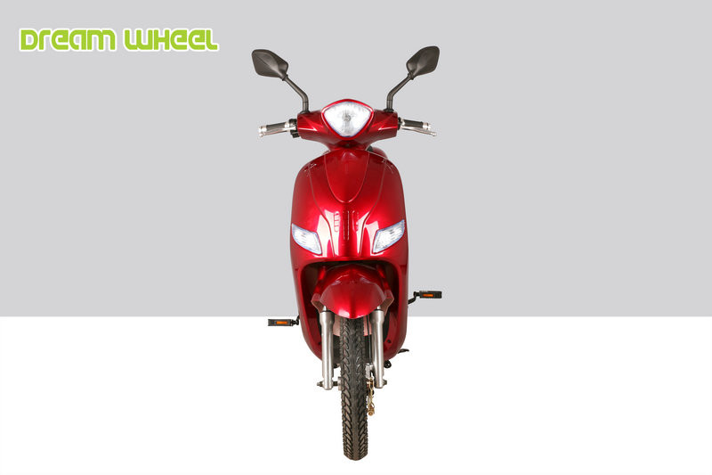 16"X2.5 Electric Moped Scooter With Pedals 500W 48V Battery