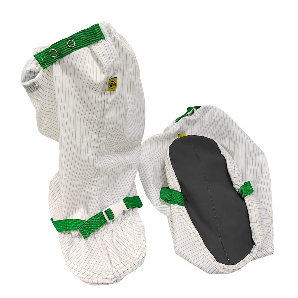 Cleanroom Hypalon Sole Anti Slip Anti Static Dustproof Shoes ESD 5cm Stripe Boots