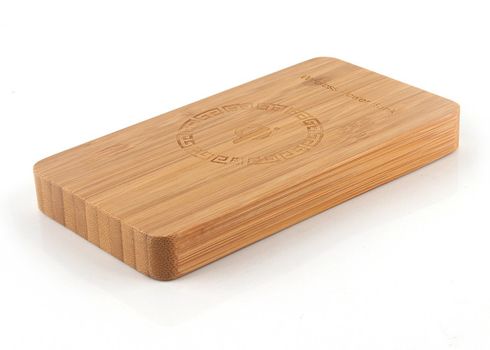 Bamboo Appearance Square Portable Charger With DC 5v/2a Input Current