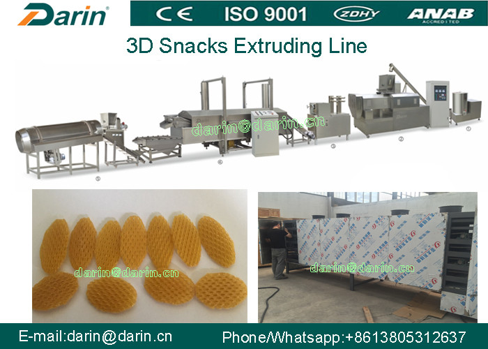 Automatic 3d Pellet Snacks Cracker Making Machine Production Line